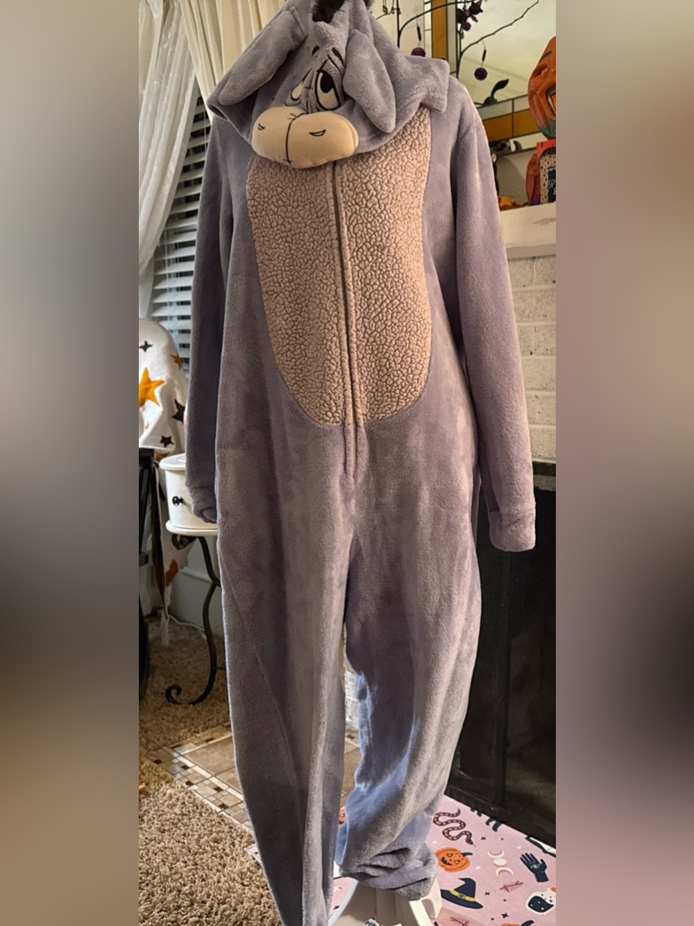 Eeyore Winnie Pooh Bear Womens Union suit One Piece Pajama Halloween Costume s
